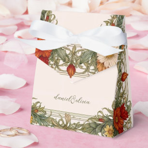 Viktorianische Verzierte Grenze mit Wildblume Hoch Geschenkschachtel