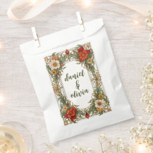 Viktorianische Verzierte Grenze mit Wildblume Hoch Geschenktütchen