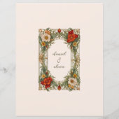 Viktorianische Verzierte Grenze mit Wildblume Wedd (Rückseite)