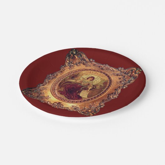 Viktorianische, Viktorianische Rahmen Pappteller (Schrägansicht)