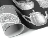 viktorianische Vintage antike Küche Koch Kochtopf  Geschenkpapier (Rolleneckpunkt)