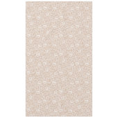 Viktorianische Vintage Beige- und WeißröhrenDamast Tischdecke (Vorderseite)