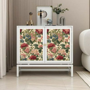 Viktorianische Vintage Blumendecouponierung Seidenpapier