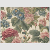 Viktorianische Vintage Blumendecouponierung Seidenpapier (Vorderseite)