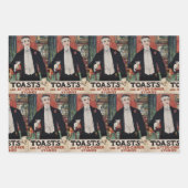 Viktorianische Vintage Cocktailkultur Geschenkpapier Set (Vorderseite 2)