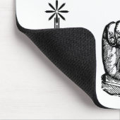 Viktorianische Vintage Fingerzeigehandschuh Mousepad (Ecke)