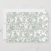 Viktorianische Vintage französische UAWG Sage Gree Einladung (Rückseite)