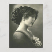 Viktorianische Vintage Girl Postkarte (Vorderseite)