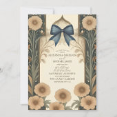 Viktorianische Vintage Hochzeit im Jugendstil Einladung (Vorderseite)