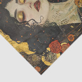 VIKTORIANISCHE VINTAGE LADY DECOUPAY SEIDENPAPIER (Ausschnitt)