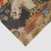 VIKTORIANISCHE VINTAGE LADY DECOUPAY SEIDENPAPIER (Ausschnitt)