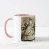 Viktorianische Vintage Mode Tasse (Links)