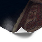 Viktorianische Vintage Mysteriöse Elegante Frau Poster (Ecke)