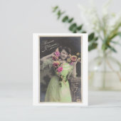 Viktorianische Vintage Postkarte (Stehend Vorderseite)