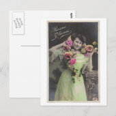 Viktorianische Vintage Postkarte (Vorne/Hinten)