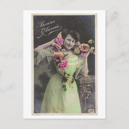 Viktorianische Vintage Postkarte (Vorderseite)