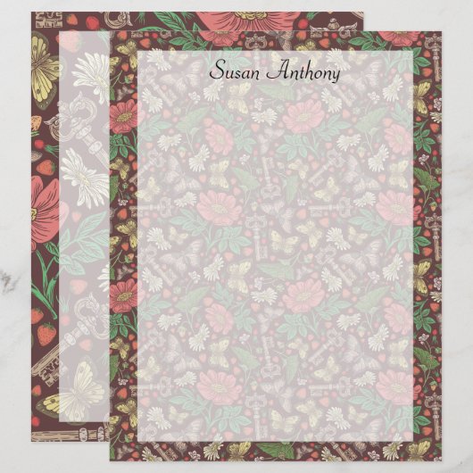 Viktorianische Vintage Schmetterlingsbücher (Vorne/Hinten)