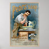 Viktorianische Vintage-Seifenwerbung Poster (Vorne)