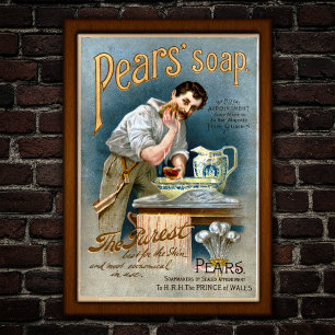 Viktorianische Vintage-Seifenwerbung Poster