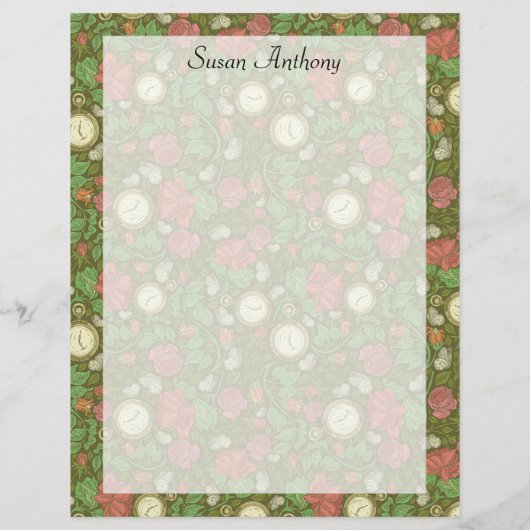 Viktorianische Vintage Steampunk-Pocket-Rose (Rückseite)