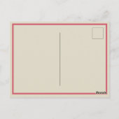 Viktorianische Vintage Steampunk-Pocket-Rose Postkarte (Rückseite)