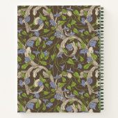 Viktorianische Vintage Weinberge mit Schnörkeln Notizblock (Rückseite)