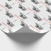 Viktorianische Vintage Zeigerhand Geschenkpapier (Ecke)