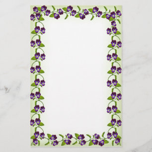 Viktorianische Viola Garden Stationierung Briefpapier
