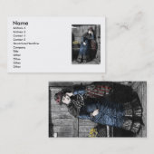 Viktorianische Visitenkarte (Vorne/Hinten)