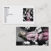 Viktorianische Visitenkarte (Vorne/Hinten)