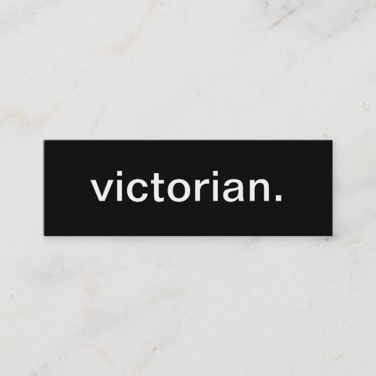 Viktorianische Visitenkarte (Vorderseite)