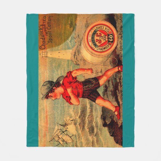 Viktorianische Visitenkarte Chadwick's Spool Cotto Fleecedecke (Vorderseite)