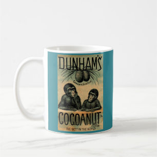Viktorianische Visitenkarte: Dunhams Cocoanut Kaffeetasse