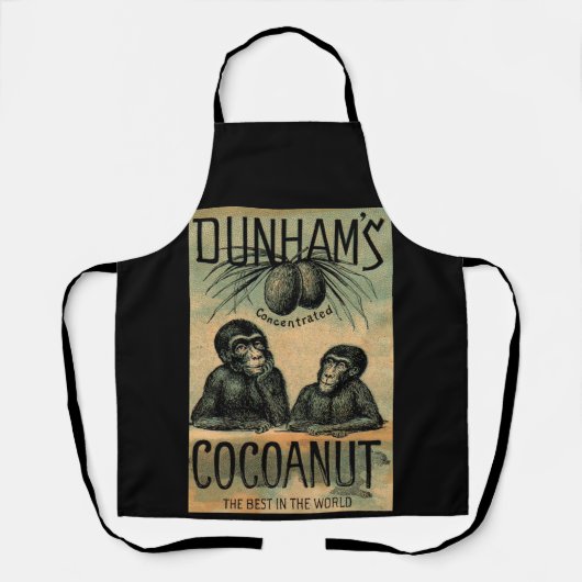 Viktorianische Visitenkarte: Dunhams Cocoanut Schürze (Vorderseite)
