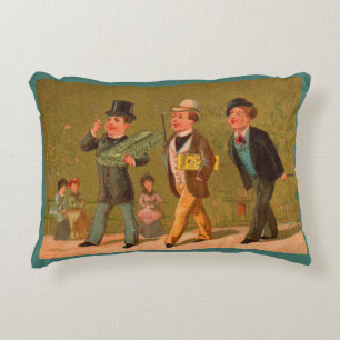 Viktorianische Visitenkarte Kleine Beauties Zigare Dekokissen