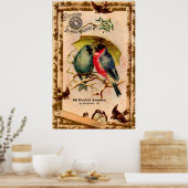 Viktorianische Visitenkarte Standard Nähmaschine C Poster (Küche)