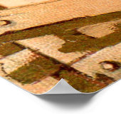 Viktorianische Visitenkarte Standard Nähmaschine C Poster (Ecke)