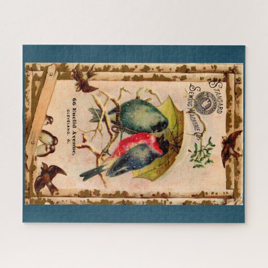 Viktorianische Visitenkarte Standard Nähmaschine C Puzzle (Horizontal)