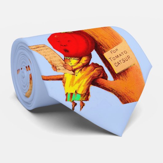 Viktorianische Visitenkarte Tomatenkopf Krawatte (Gerollt)