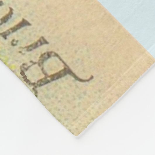 Viktorianische Visitenkartenkätzchen Fleecedecke (Ecke)