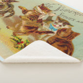 Viktorianische Visitenkartenkätzchen Sherpadecke (3/4)