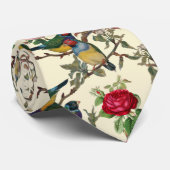Viktorianische Vögel und Rose Scrapbook Chintzy Re Krawatte (Gerollt)