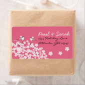 Viktorianische Vogelkirschblüten Hochzeitszettel (Insitu)