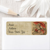 Viktorianische W/Bunnies-Rücksendeadressen-Aufkleb (Insitu)