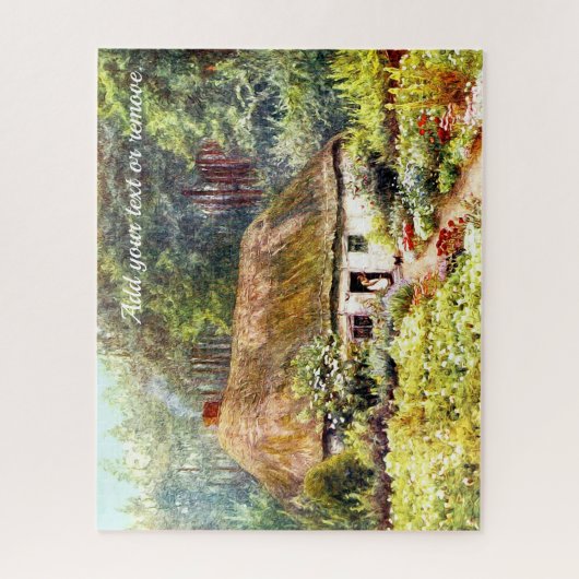 Viktorianische Wasserfarbe der englischen Hütte un Puzzle (Vertikal)