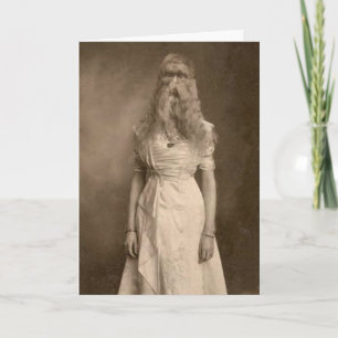 Viktorianische Weiblichkeit einer weiblichen Gesic Karte