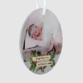 Viktorianische Weihnachten als Großeltern - Foto Ornament (Vorderseite)