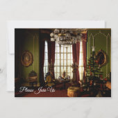 Viktorianische Weihnachten - Einladung "Join Us" (Vorderseite)