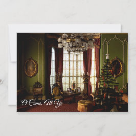 Viktorianische Weihnachten - Einladung "O Come Al 