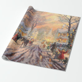 Viktorianische Weihnachten Geschenkpapier